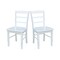 International Concepts Set of 2 Madrid Ladderback Chairs, White C08-2P - alternate 7